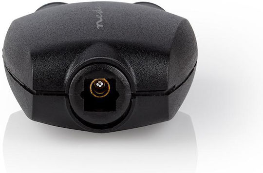 Nedis Adaptor Audio Optic Digital Toslink Femelă La 2 Femelă Negru