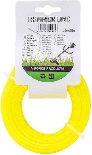 98613 Brush Cutter Trimmer Line Length 15m and Thickness 2.7mm