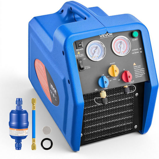 Vevor Portable Refrigerant Recovery Machine 3/4 Hp 220v 50hz Single Cylinder Ac Recovery Machine Liquid Vapor Refrigerant 1450 Rpm Recycling Unit Hvac Automotive & Household Air Conditioning Lmhsjbxsysdjt9pfp001v2