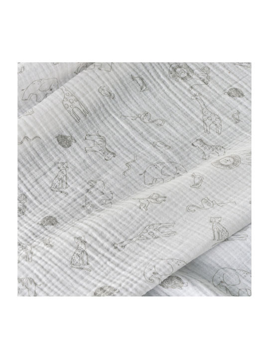Kentia Cot White Blanket 100x140cm