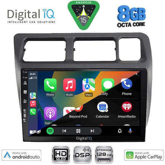 Digital IQ Car Audio System for Toyota Corolla 1992-1997 Bluetooth USB WiFi GPS Apple CarPlay Android Auto with 9" Touch Screen