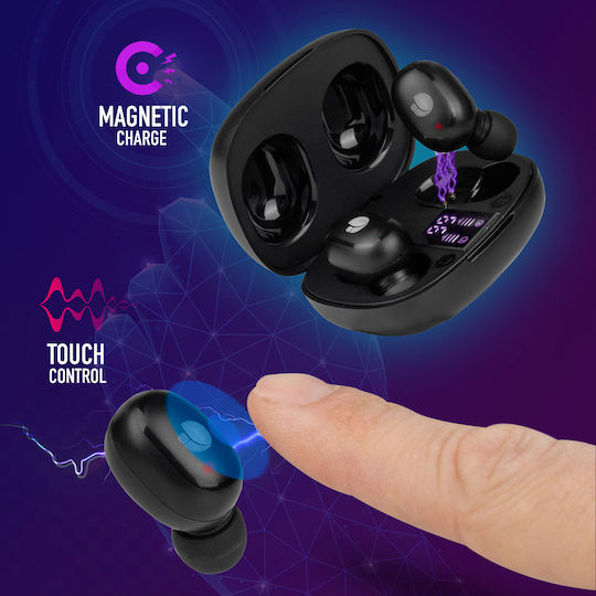NGS Artica 400 In-ear Bluetooth Handsfree Earphones with Charging Case Black