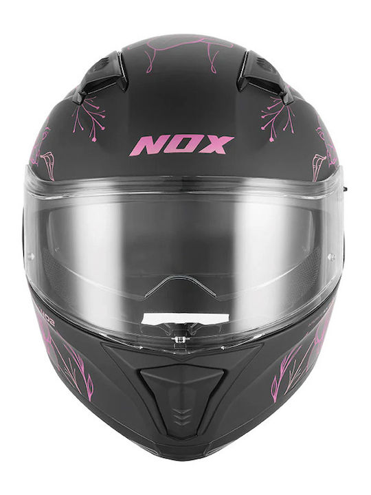 Nox N402 Spring Pink Mat Κράνος Μηχανής Full Face ECE 22.06 με Sunvisor