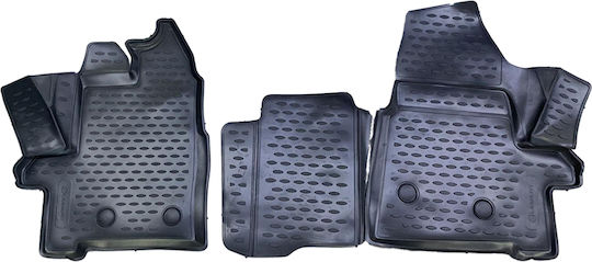 Novline Предни Постелки Тип Скафак 2бр от Маркуч за Ford Transit 2006-2014 Черен / Черно