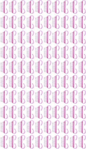 Set 100 Manicure Brushes Dust Removal Zola Soft Brushes Comfortable Handle 6.5 X 3.2 X 1.5 Cm Pink