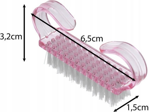 Set 100 Manicure Brushes Dust Removal Zola Soft Brushes Comfortable Handle 6.5 X 3.2 X 1.5 Cm Pink