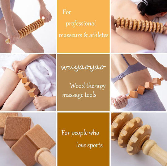 Wooden Body Massage Tool Anti-Cellulite