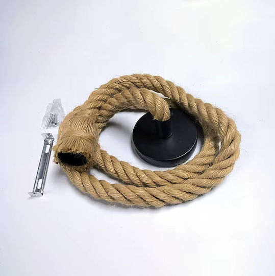 Zola Deckenleuchte Schwarz mit Seil
