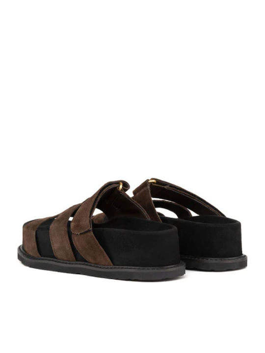 Women's Flat Sandals Brown