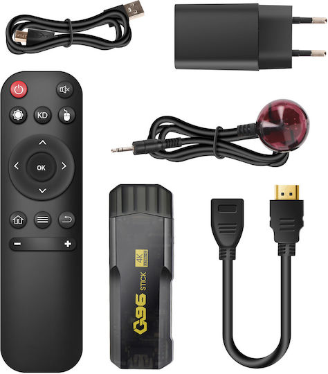 Avizar Android 4K Ultra HD HDMI Smart TV Stick Fernbedienung Streaming Wi-Fi Fernseher Schwarz