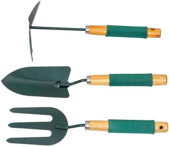 Set 3 Garden Planting Tools Green Soft Handle Z-tools Zts 8272