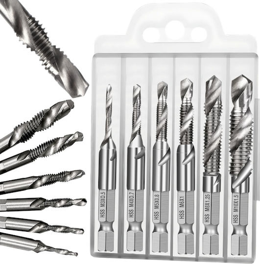 Burghie HSS Cu Cap De Foraj Hexagon Pentru Metal 0.5mm / 0.7mm / 0.8mm / 1.25mm / 1.5mm / 6.35mm