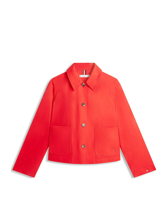 Kurze Damenjacke Für Winter Cardinal Rot