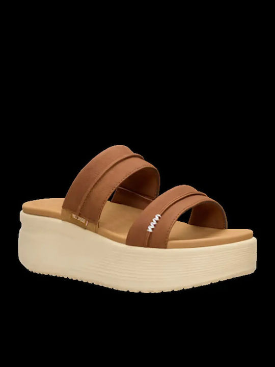 Women's Platforms Summer Style Brown Slippers