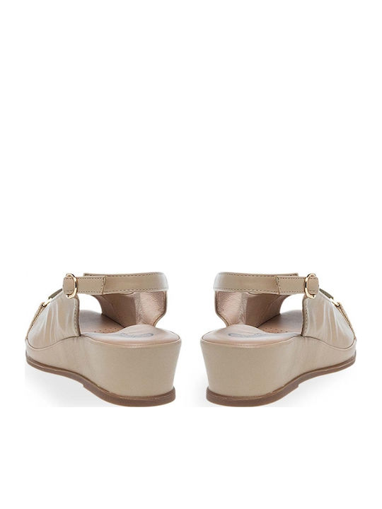 Anatomisch Damenplattformen Beige