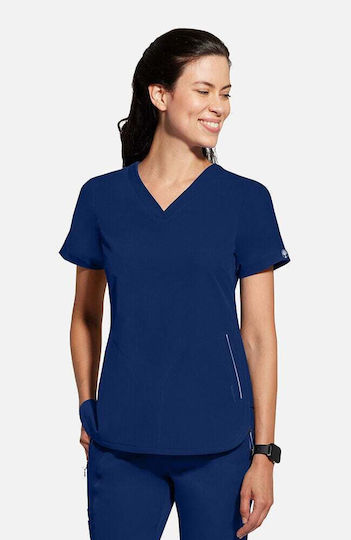Healing Hands Female Medical Blouse Navy Blue