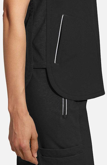 Healing Hands Female Medical Blouse Black