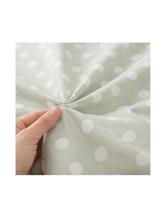 Oxford Home Double Cotton Satin Sheet Set Pistachio 240x260cm 4pcs