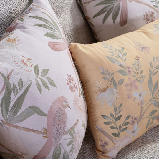 Nef-Nef Homeware Възглавница За Диван Dreamel От 100% Памук Жълта 35x55см