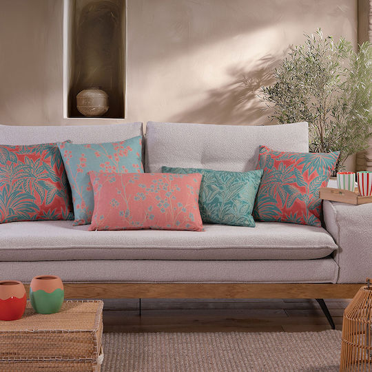 Nef-Nef Homeware Μαξιλάρι Charisma Coral/green 45x45εκ. Nef-Nef Homeware Μαξιλάρι Charisma Coral/green 45x45εκ.