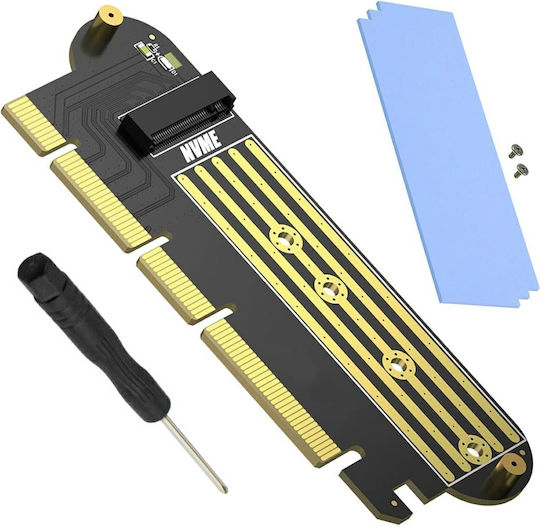 Adaptor M.2 NVMe PCI-E X1 Zola Compatibil Cu Unități M2 2230 2242 2260 2280 64 Gbps Negru