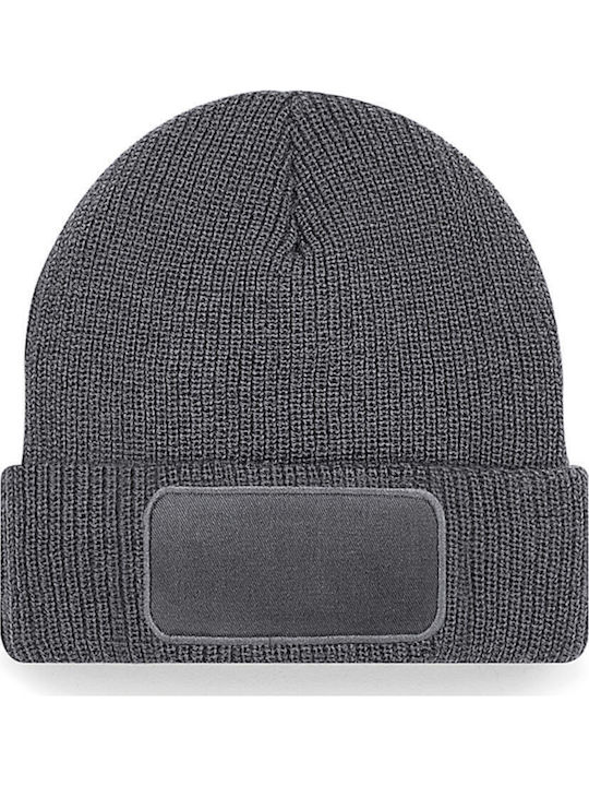 Beanie Unisex Σκούφος Πλεκτός σε Γκρι χρώμα