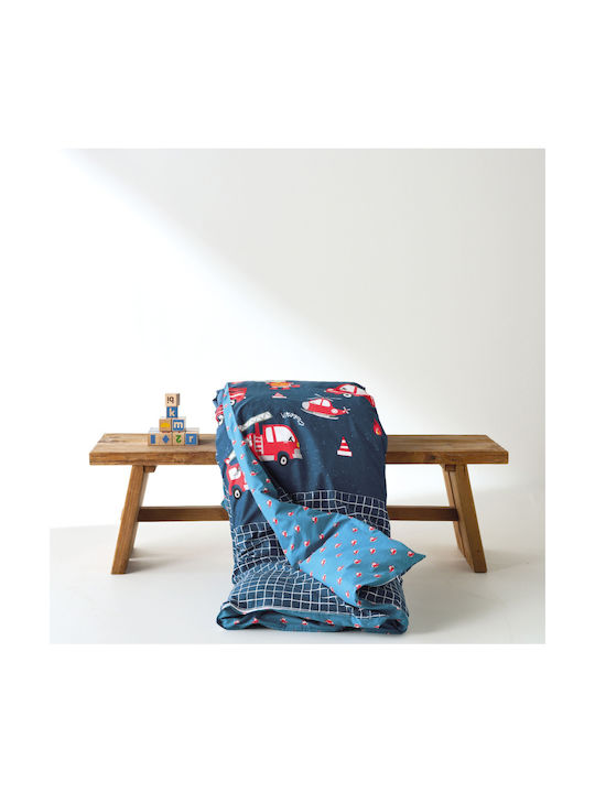 Kentia Kids Duvet Cover Set Single with Pillowcase Blue 165x245cm