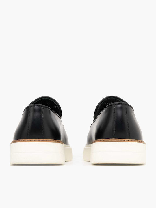 Leather Men's Loafers in Black Colour