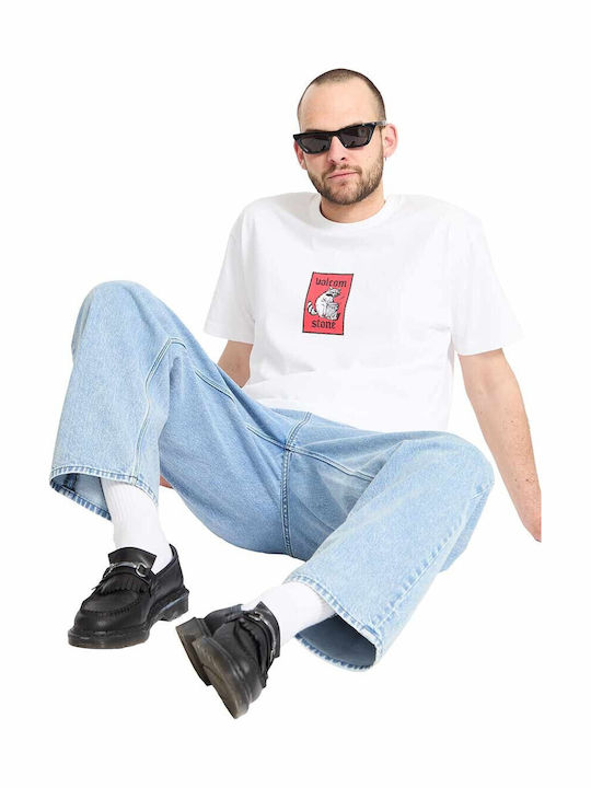 Freazy Men's Jeans Pants with Loose Fit Light Blue
