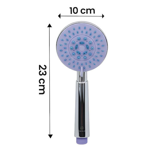 Avizar Multi-jet Shower Head 1.5m Hose Wall Mount Blue