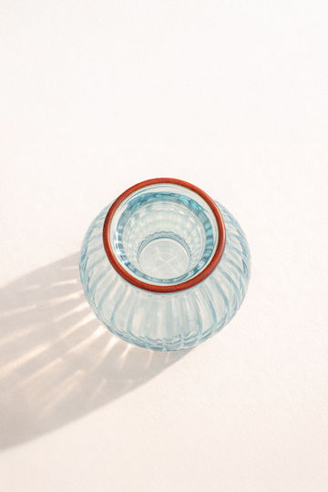 Kaemingk Βάζο Γυάλινο Κόκκινο 7.6x7.6xΥ13cm