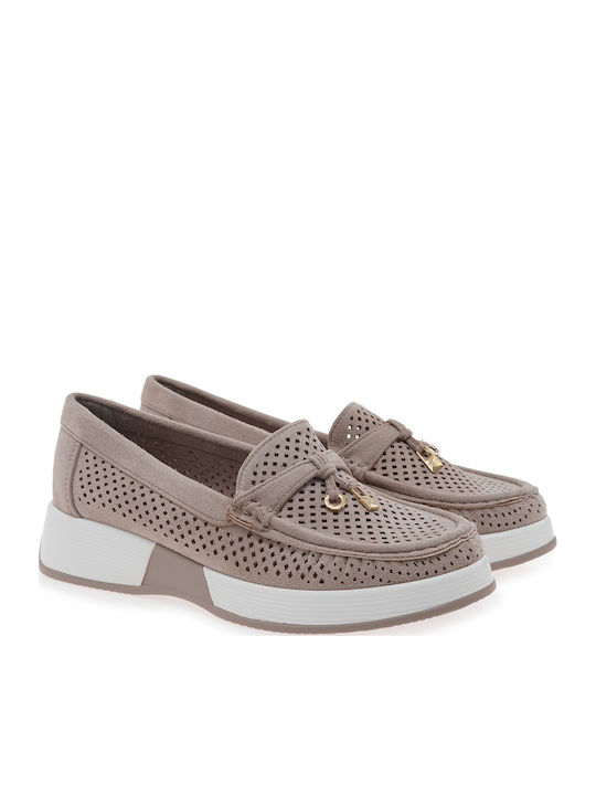 Γυναικεία Loafers σε Καφέ Χρώμα