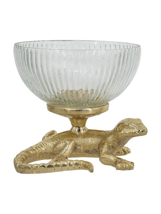 Artekko Noble Decorative Bowl Metal Gold 12.7x12.7cm
