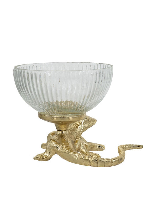 Artekko Noble Decorative Bowl Metal Gold 12.7x12.7cm