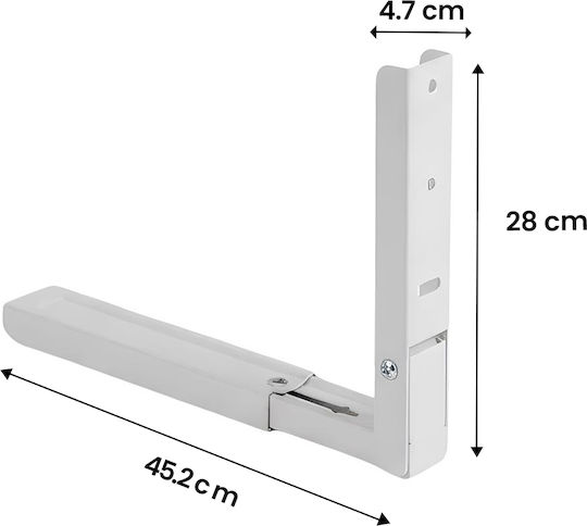 Avizar Microwave Wall Mount Strong Secure Attachment White