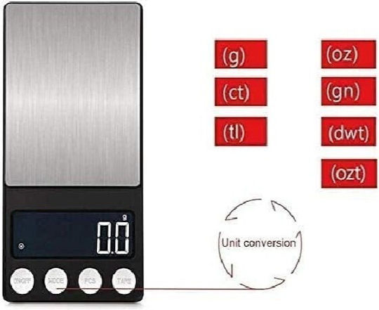 Digital Kitchen Scale Up To 0.2kg Black