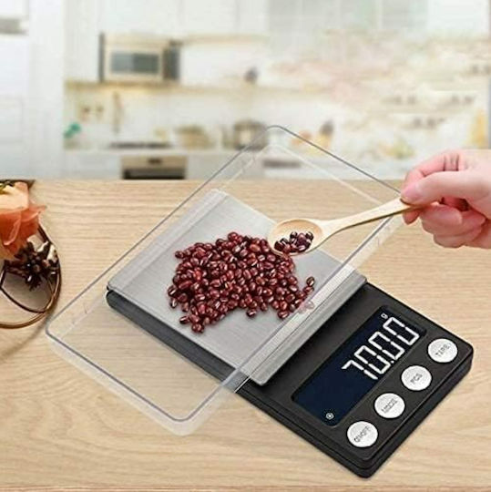 Ψηφιακή Ζυγαριά Κουζίνας με Κάδο έως 0.5kg Μαύρη