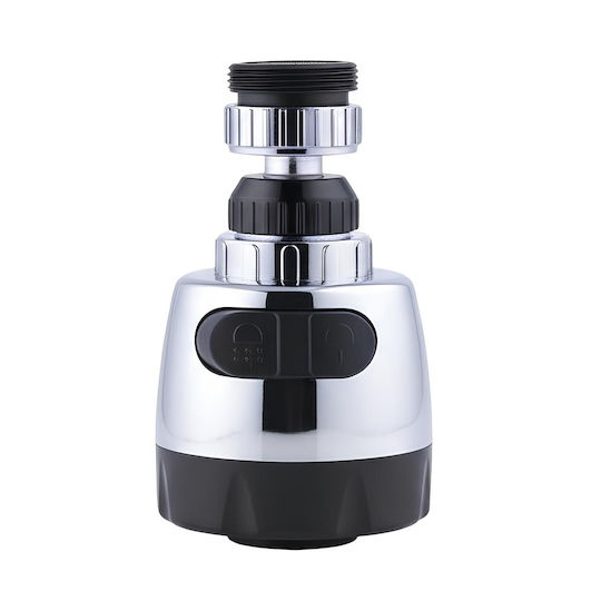 Avizar Aerator Reglabil Pentru Robinet Cu 2 Jeturi Comutator Finisaj Semicrom Negru Argintiu Avizar Aerator Reglabil Pentru Robinet Cu 2 Jeturi Comutator Finisaj Semicrom Negru Argintiu