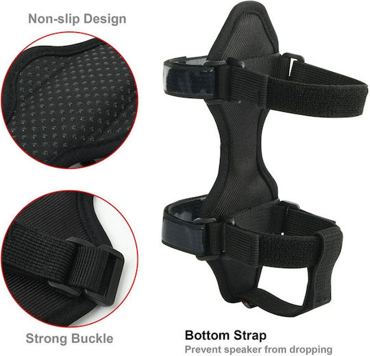 Suport Bidon Bicicletă Trotinetă Zola Prindere cu Velcro Ghidon Cadru Montare Circumferință Maximă 35 Cm PVC Negru