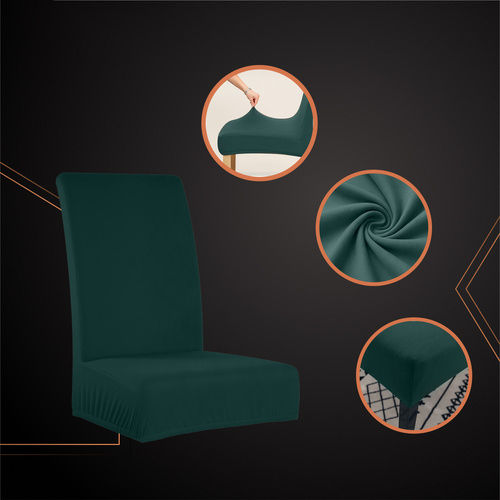 Husă Elastică Scaun Verde 65x40cm 6 Bucăți