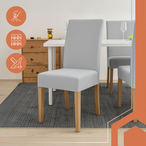 Zola Elastische Abdeckung Für Stuhl Grau 65x40cm 6 Stück