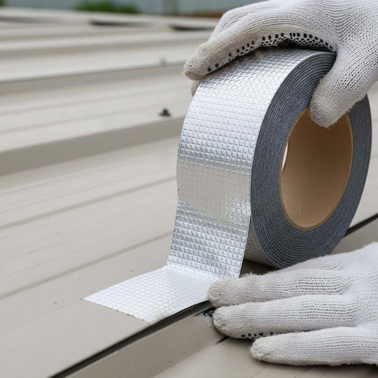 Avizar Adhesive Tape 10cm X 5m Butyl Rubber Waterproof Anti-backflow Silver