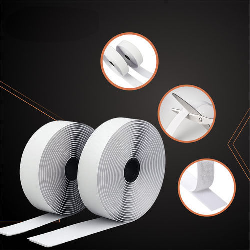 Adhesive Hook & Loop Tape White 5m 5949143236417