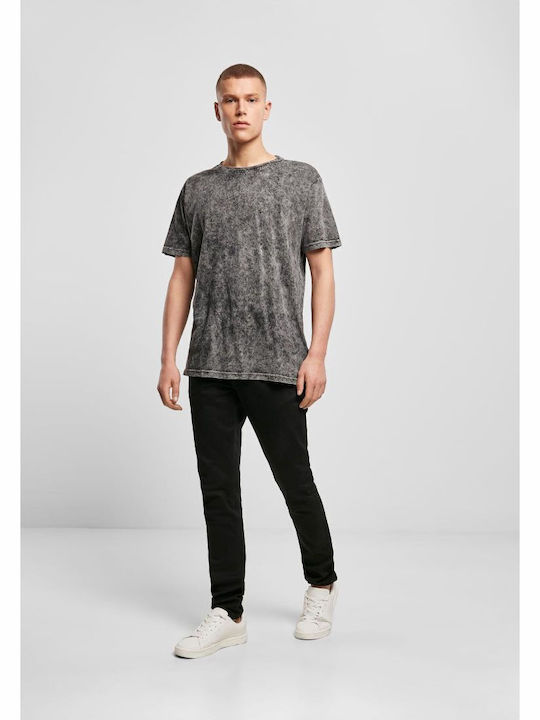 T-Shirt Dunkelgrau Weiß
