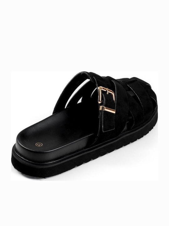 Дамски Сандали Flatforms Черни