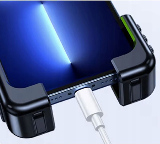 Suport Telefon Bicicletă Zola Reglabil 4.7-7” Prindere Ghidon Diametru 0.7-1.5" Clește cu Șurub Protecție Finisaj Silicon Abs Negru