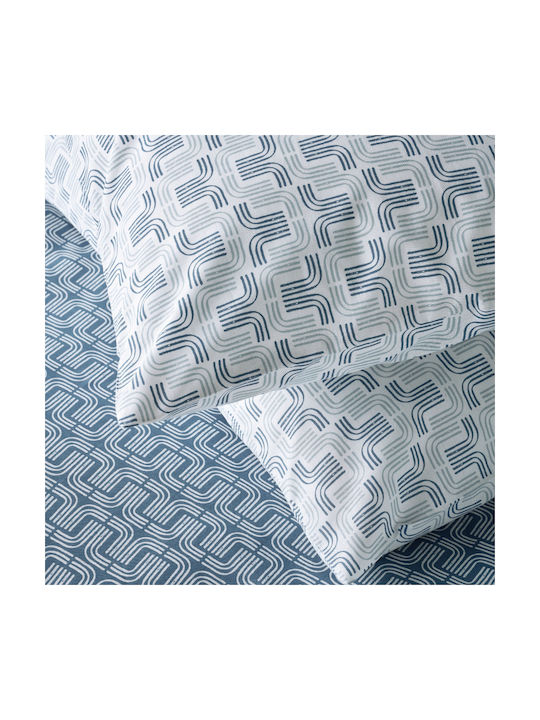 Kentia Kivo A Set Of Pillowcases With Envelope Cover Blue 50x70cm