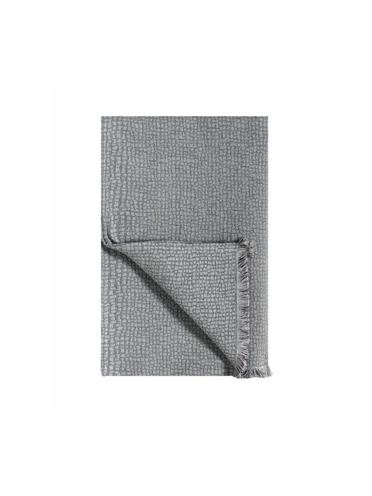 Kentia Serpantine Sofa Throw 2 Seater 180x240cm Gray
