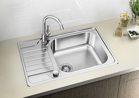 Blanco 287055 Ένθετος Inox Brushed με Μπαταρία Μ78xΠ50cm Γκρι Blanco 287055 Ένθετος Inox Brushed με Μπαταρία Μ78xΠ50cm Γκρι
