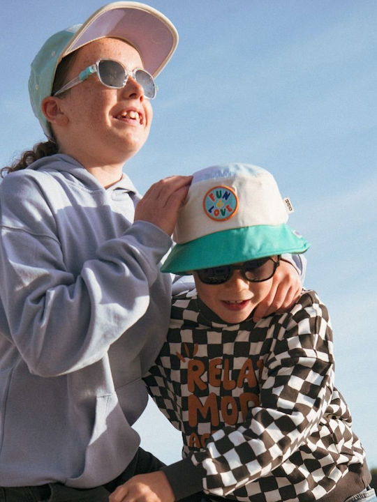 KiETLA Square Kids Sunglasses with Polarized Transparent Lens for 4-7 Years